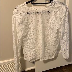 ASOS white lace top
